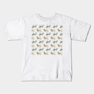 Corgi Natural Pattern Big Kids T-Shirt